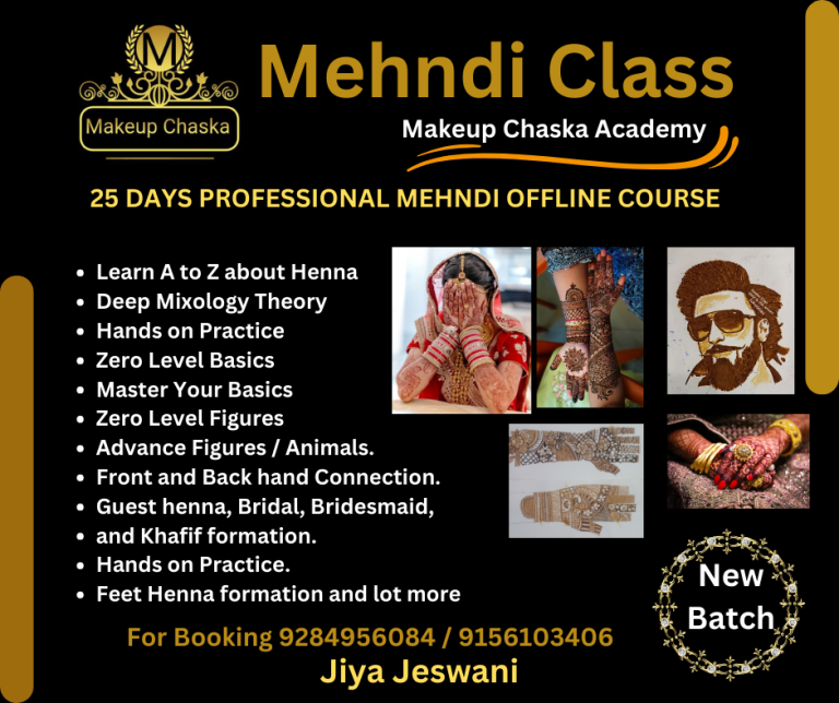 mehndi class mehendi course artist bridal service book top best india academy