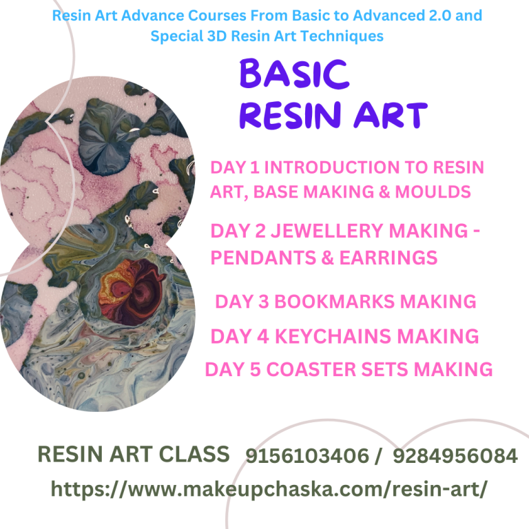 Resin Art Advance Courses From Basic to Advanced 2.0 and Special 3D Resin Art Techniques​​